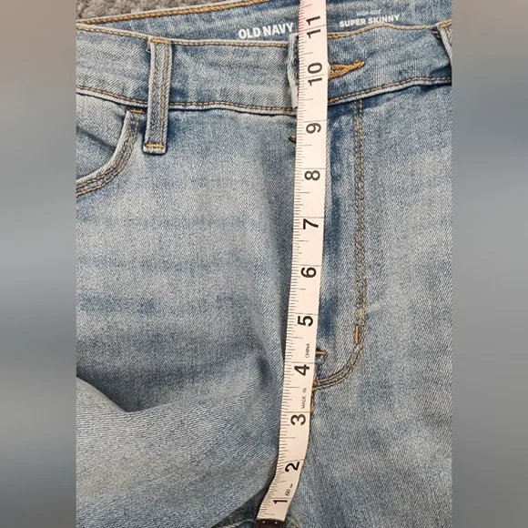 Old Navy Women's Super Skinny Jeans - Light Blue Size 10 NWT - Picture 8 of 10